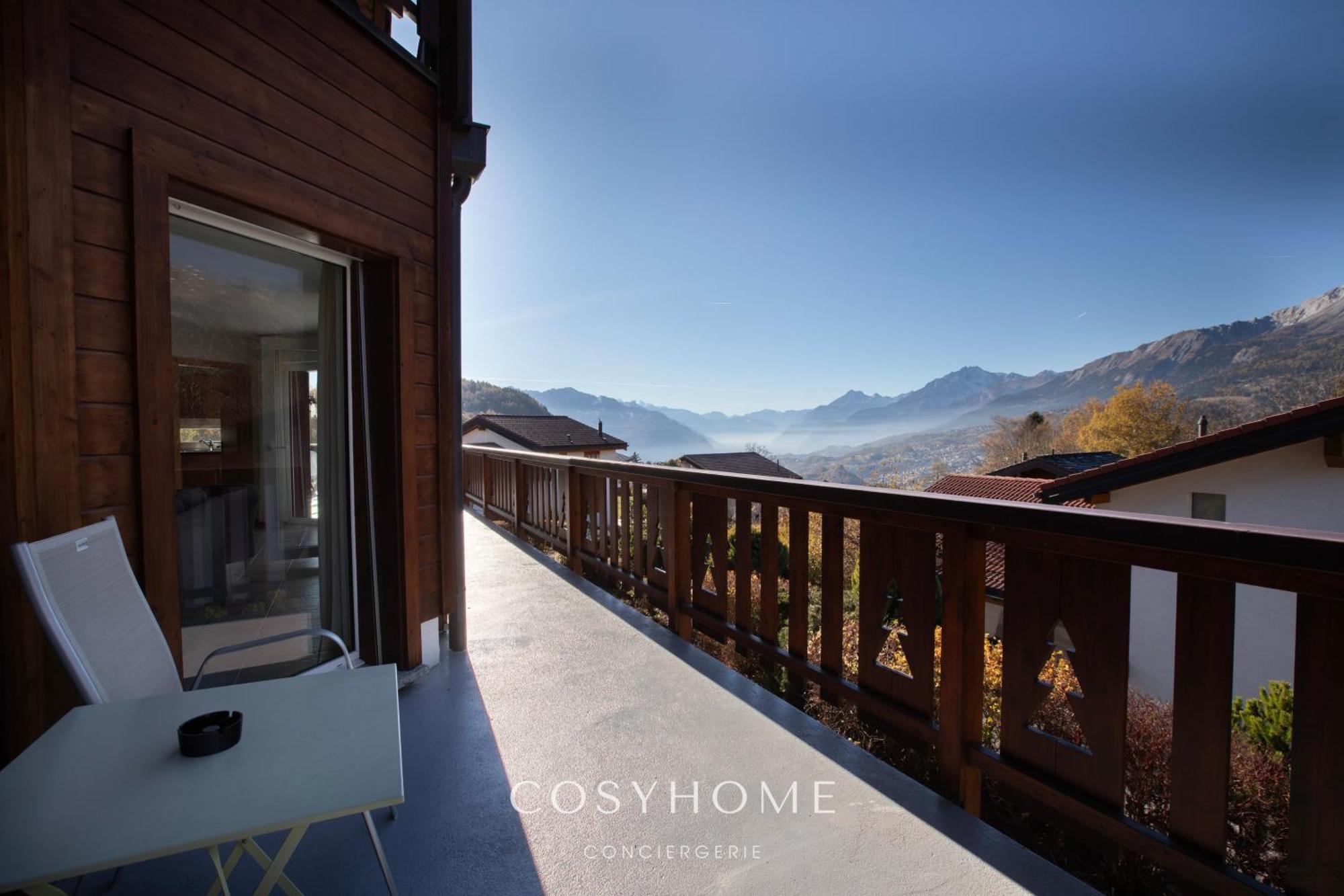 Chalet Des Alpes - Sunset View - ครองส์มอนตานา ภายนอก รูปภาพ