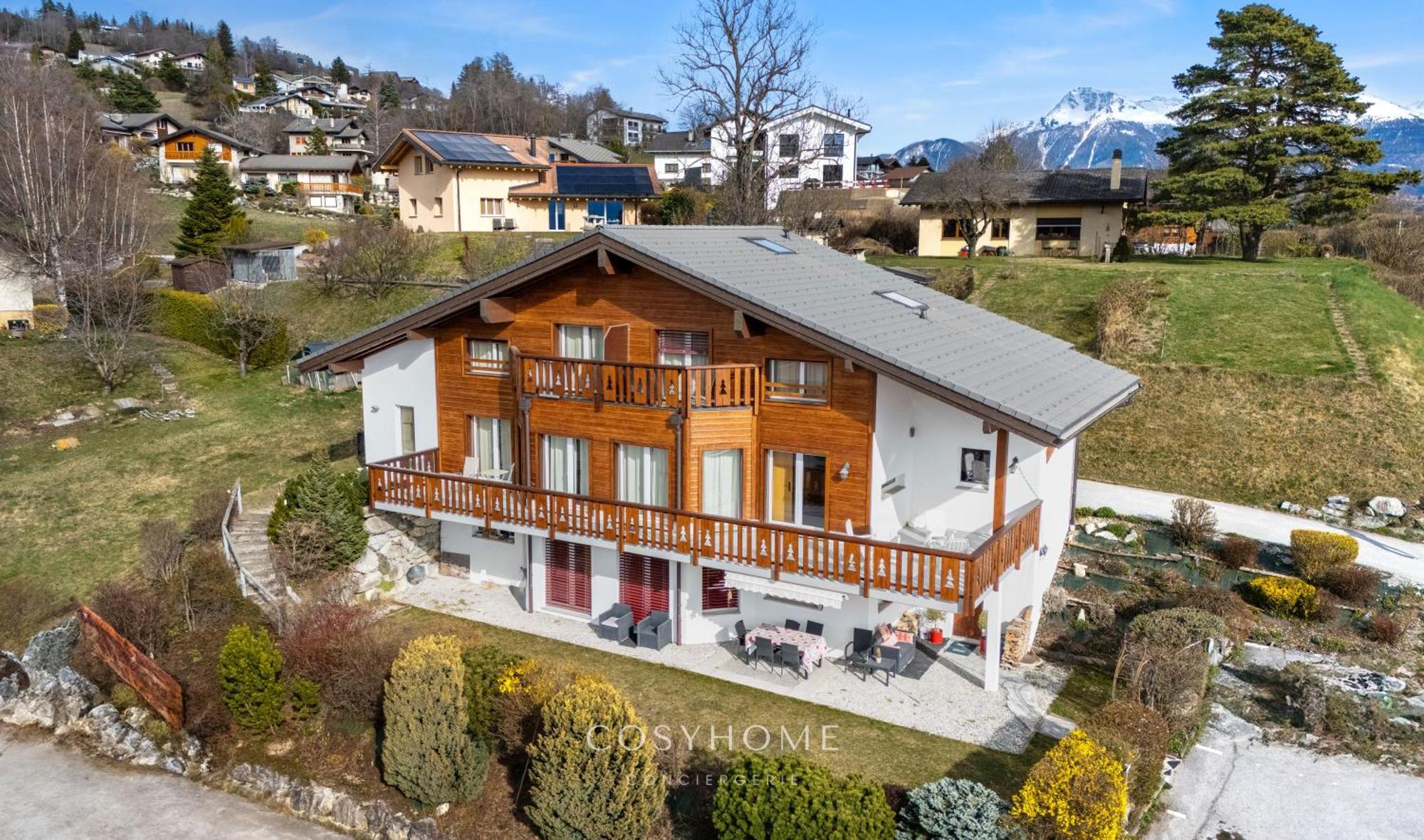 Chalet Des Alpes - Sunset View - ครองส์มอนตานา ภายนอก รูปภาพ